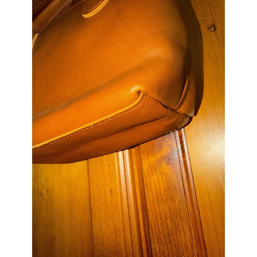 Portland Leather Goods Raindrop Crossbody Bag Purse Honey Small Brown Top Handle - Picture 8 of 16